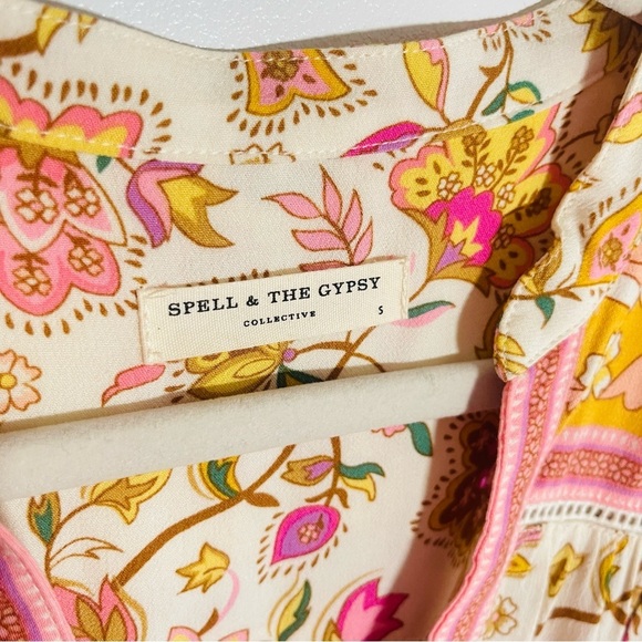 Spell & the Gypsy Collective Portobello Road Long Sleeve Play Dress Bohemian - Picture 5 of 9